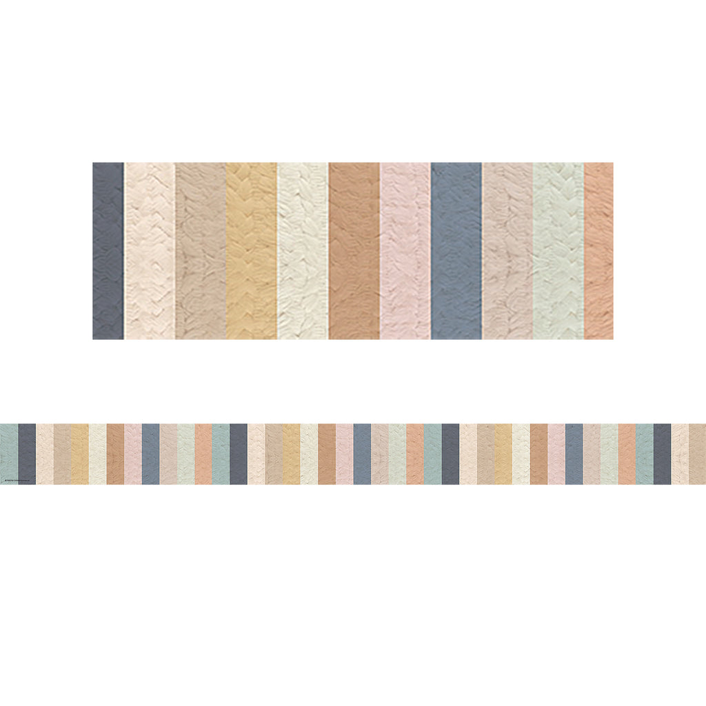 Everyone is Welcome Stripes Straight Border Trim, 35 Feet