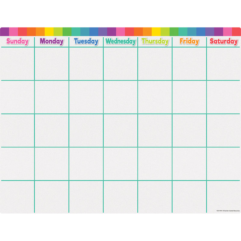 Colorful Calendar Write-on-wipe-off