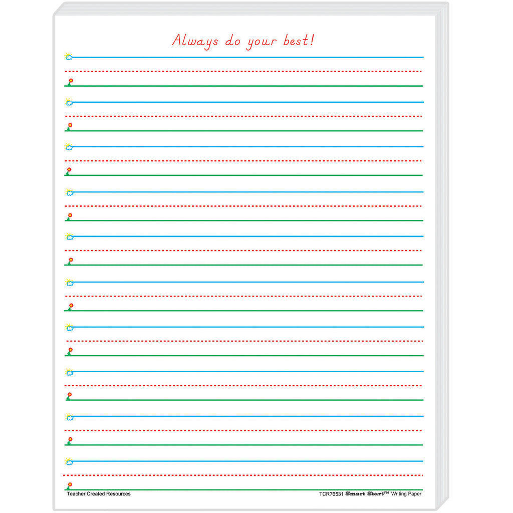 Smart Start 1-2 Writing Paper 100 Sheets