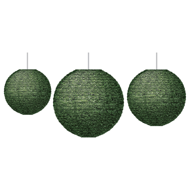 Boxwood Hanging Paper Lanterns