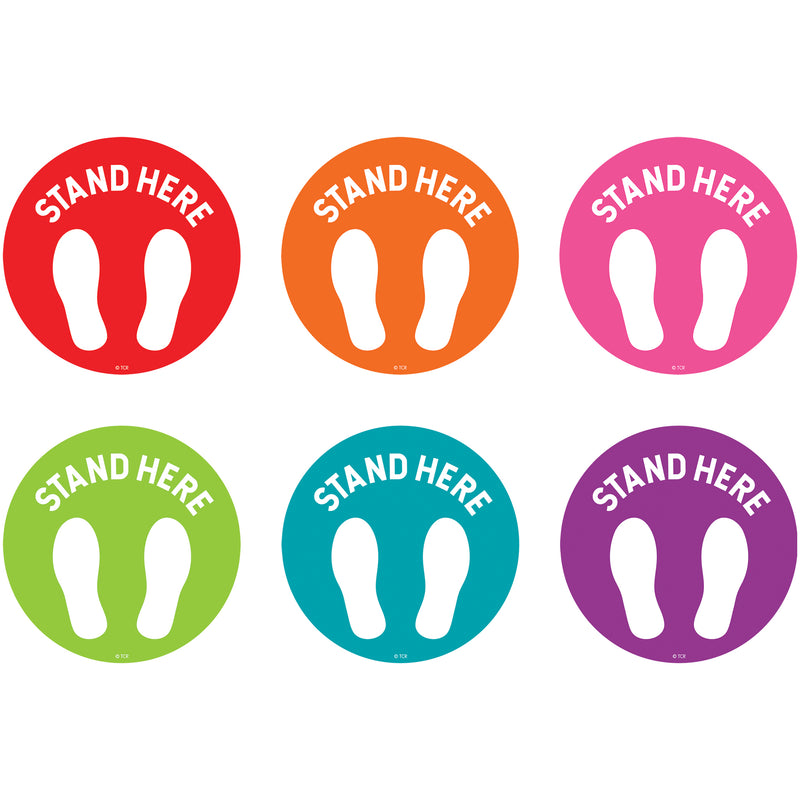 Stand Here Floor Markers 4 Spot On