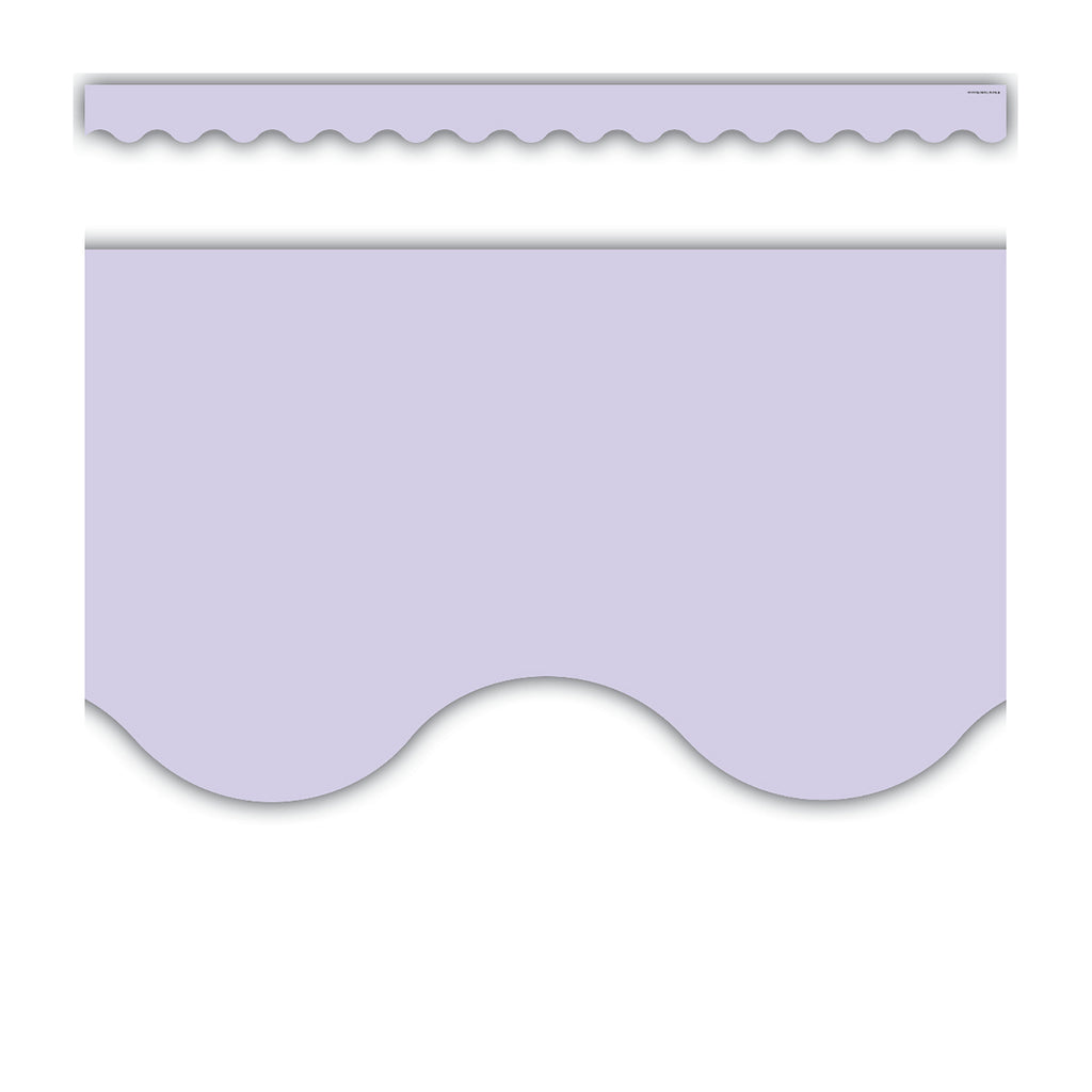 Lavender Scalloped Border Trim, 35 Feet