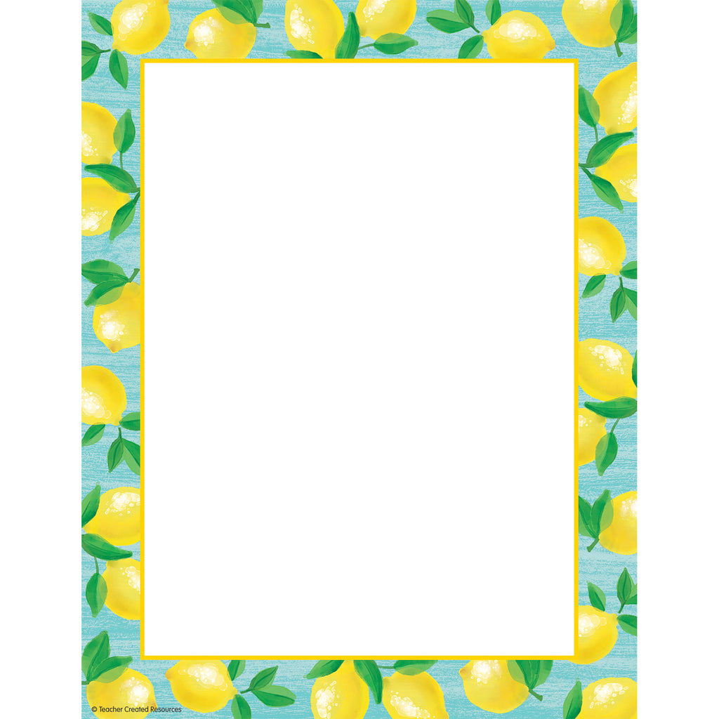 Lemon Zest Computer Paper