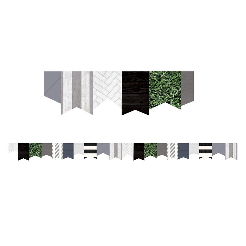 Pennants Die-cut Border Trim Modern Farmhouse