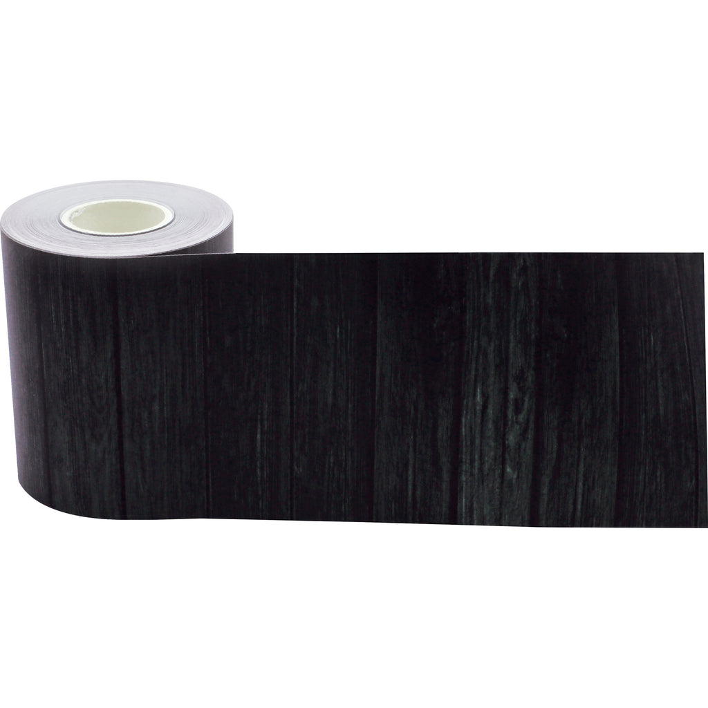 Black Wood Straight Rolled Border