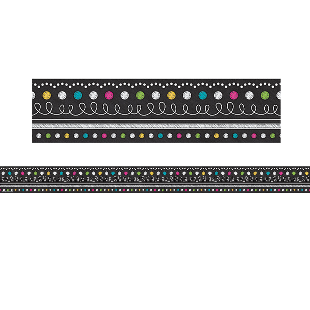 (3 Pk) Chalkboard Brights Straight Border
