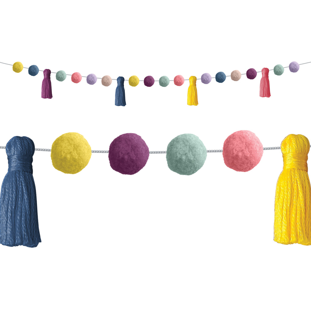 Pom-poms And Tassels Garland