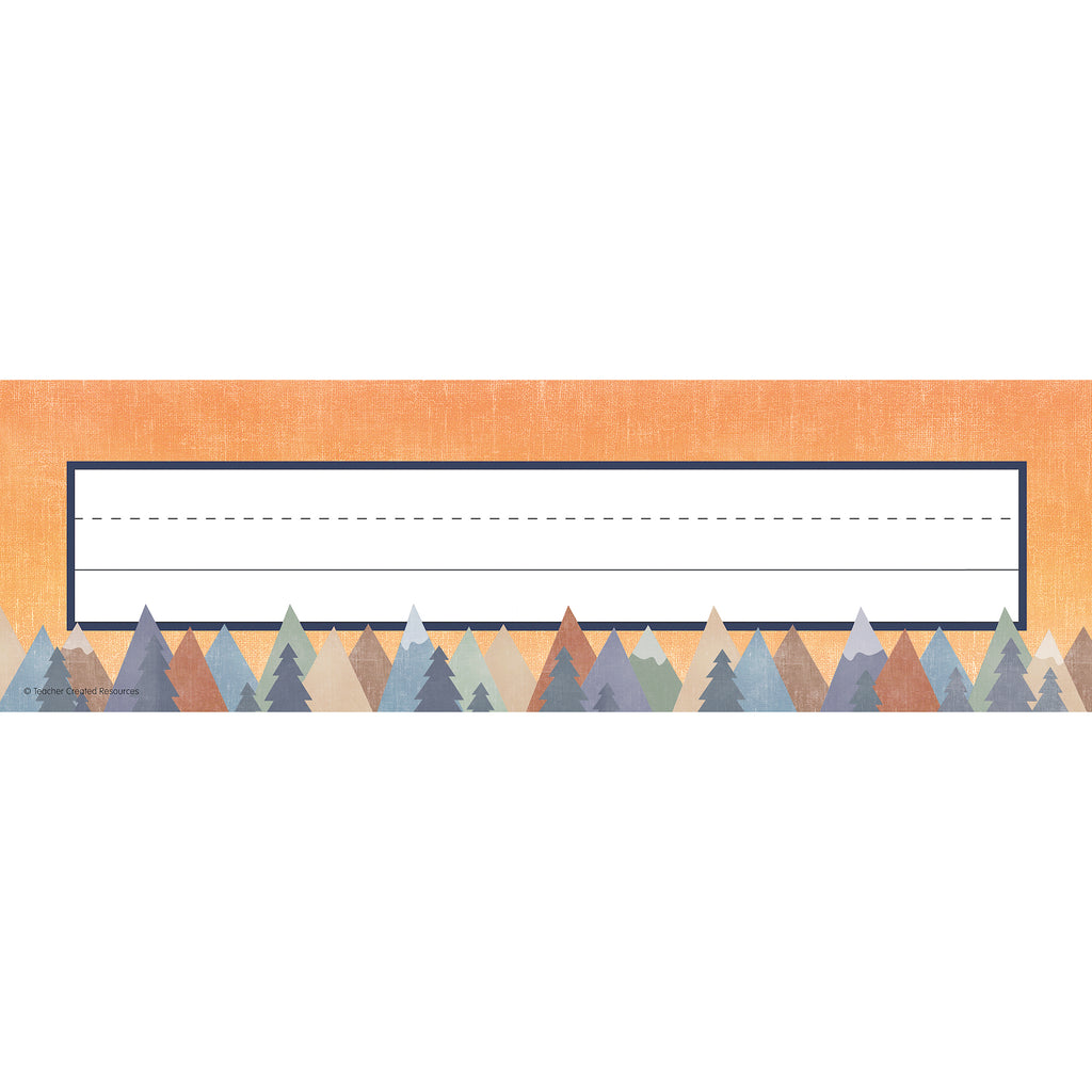Moving Mountains Flat Name Plates, Pack of 36