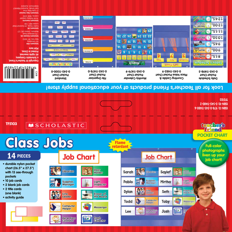 Class Jobs Pocket Chart Gr K-5