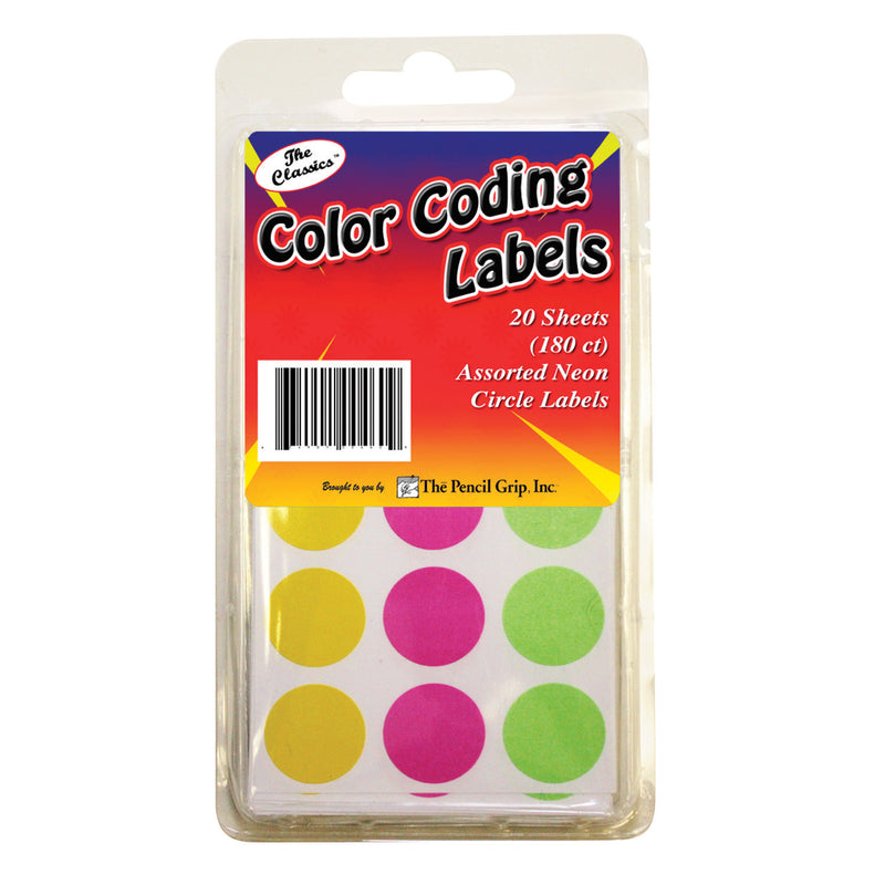 Neon Circle Labels