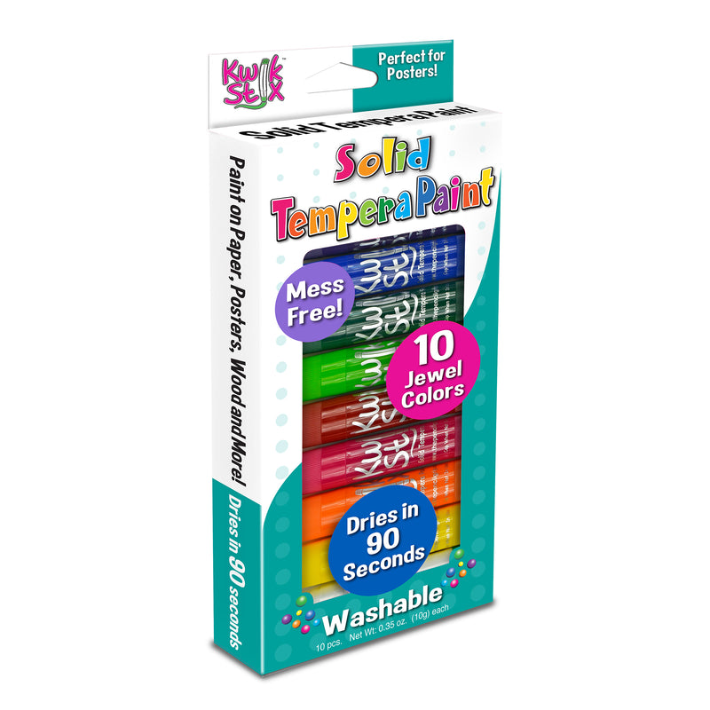 Tempera Paint Jewel Tones 10 Colors Kwik Stix
