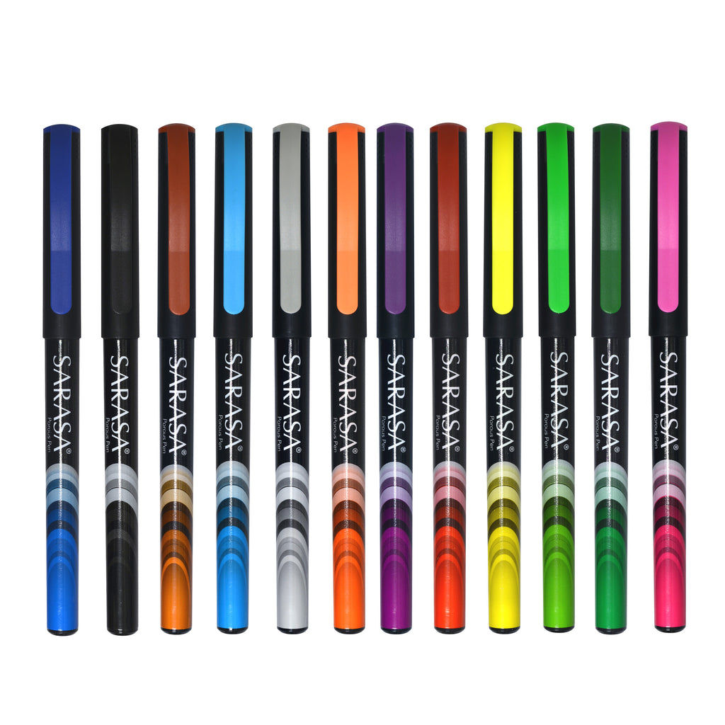 Zebra Sarasa Fineline Pen Asst 12pk