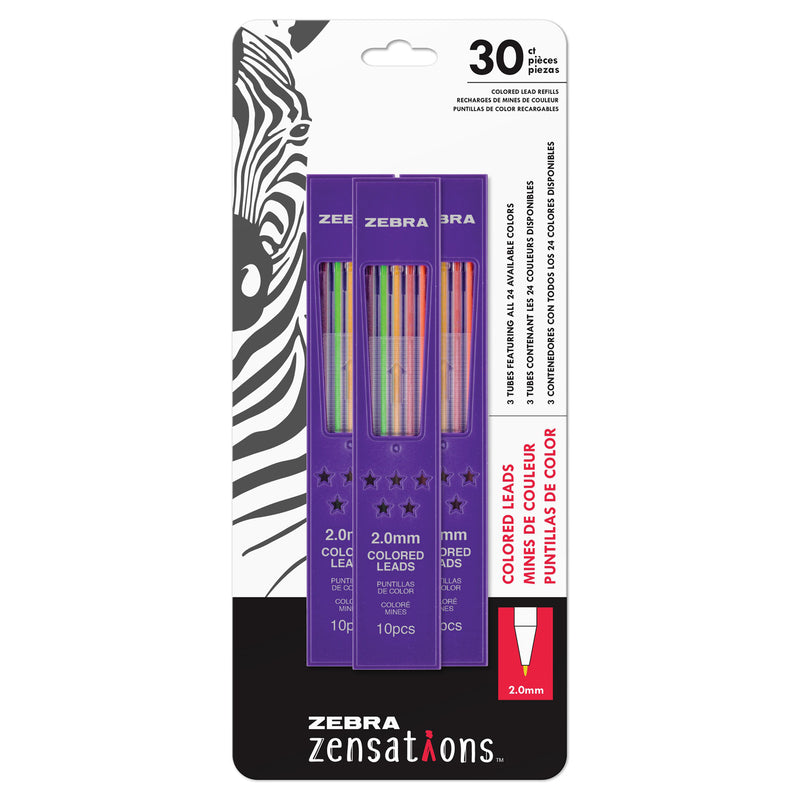 Assrtd Color Lead Refills Pack Of 3 Zensations