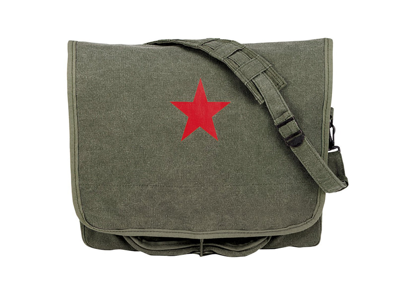 Rothco Vintage Canvas Shoulder Bag With Red Star
