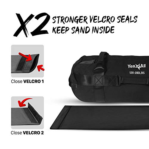 Yes4All Workout Sandbags, Heavy Duty Sandbags for Fitness, Conditioning, MMA & Combat Sports - Army Green - S