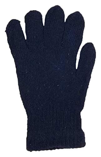 48 Pairs Winter Magic Gloves, Bulk Warm Brushed Interior, Stretchy Assorted Mens Womens (Assorted Knit)