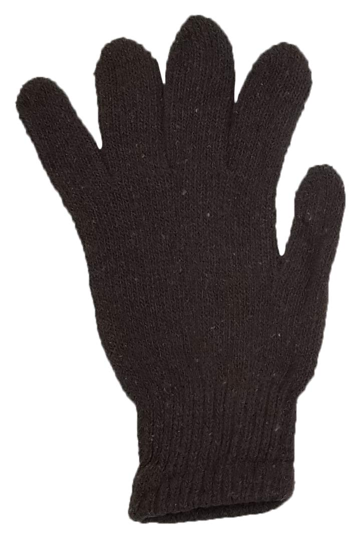 48 Pairs Winter Magic Gloves, Bulk Warm Brushed Interior, Stretchy Assorted Mens Womens (Assorted Knit)