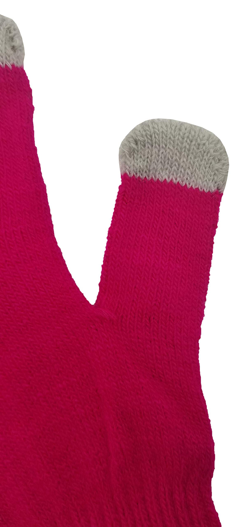 48 Pairs Winter Magic Gloves, Bulk Warm Brushed Interior, Stretchy Assorted Mens Womens (Assorted Knit)