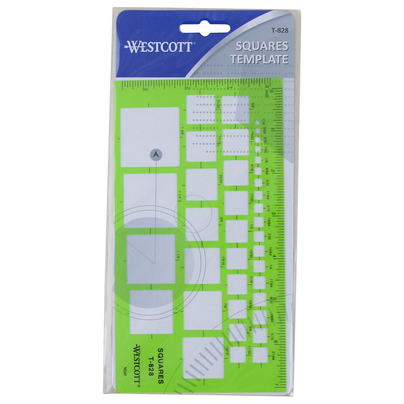 Technical Squares Drawing & Drafting Template, Pack of 2