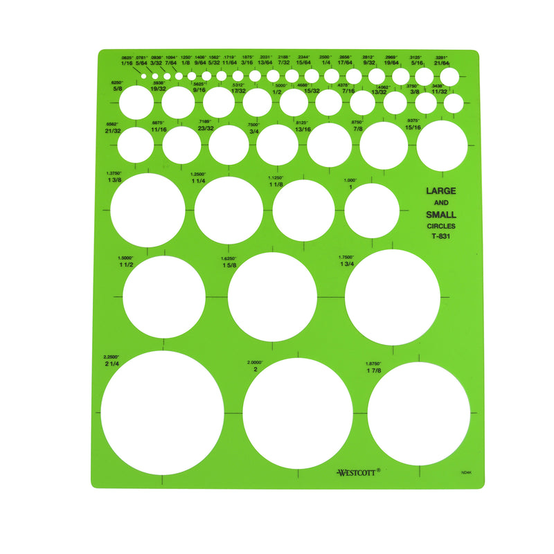 Large & Small Circles Template, Pack of 3