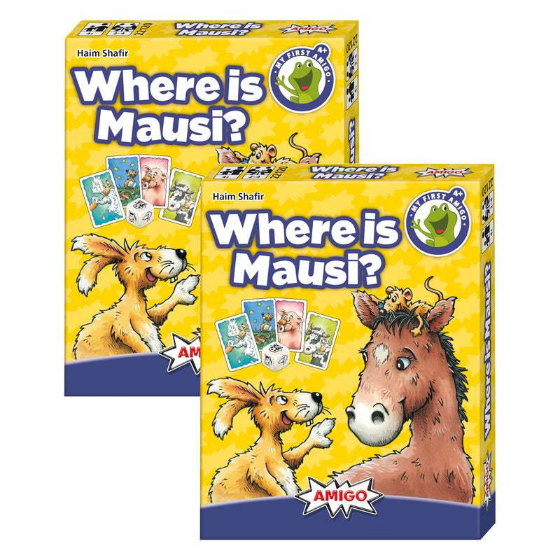 My First AMIGO Card Game: Where is Mausi?, Pack of 2