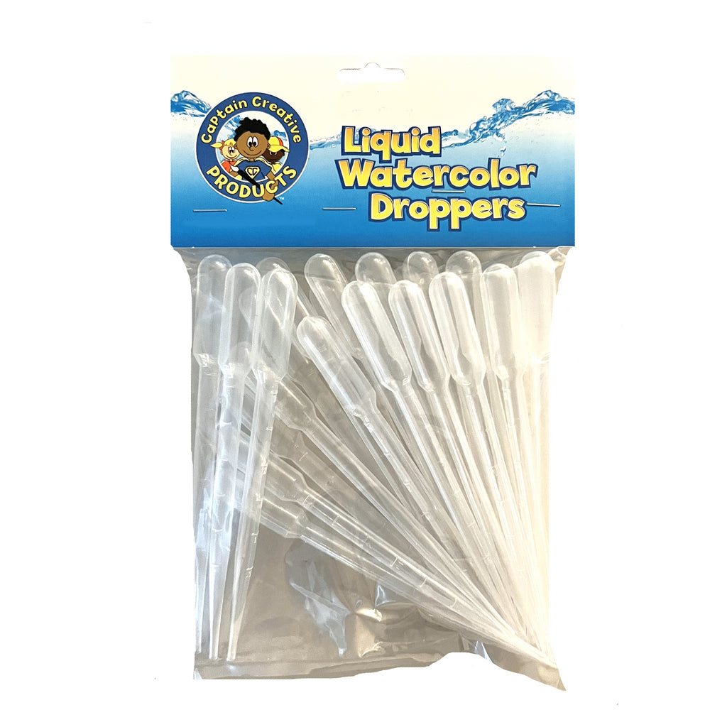 Liquid Watercolor Droppers, Pack of 40