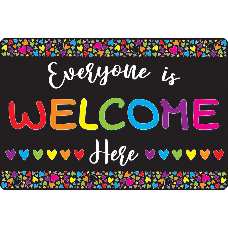 Mouse Pad Hearts Everyone Welcome