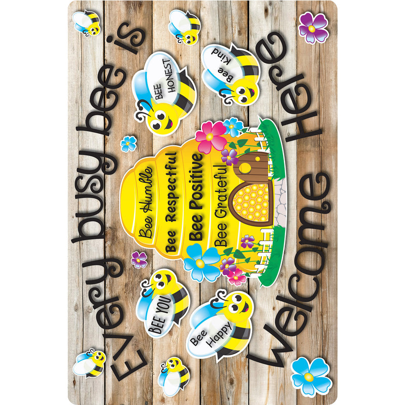 Computer Mouse Pad, 8" x 10", Every Busy Bee is Welcome Here, Pack of 6