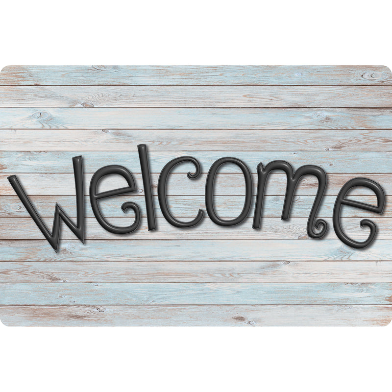 Welcome Mat Beachwood Plank 15.5 X 23.5in