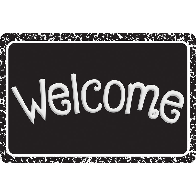 The Original Fun Mat™, Welcome Mat, 15.5" x 23.5", Black Composition Welcome