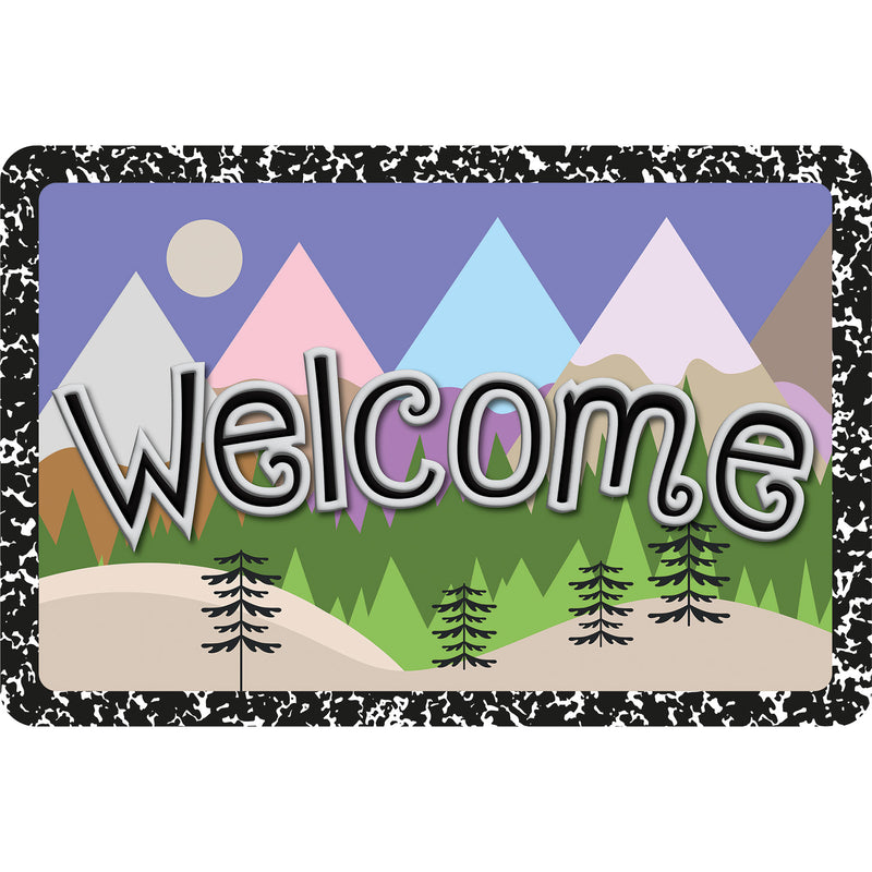 The Original Fun Mat™, Welcome Mat, 15.5" x 23.5", Magic Mountains Welcome