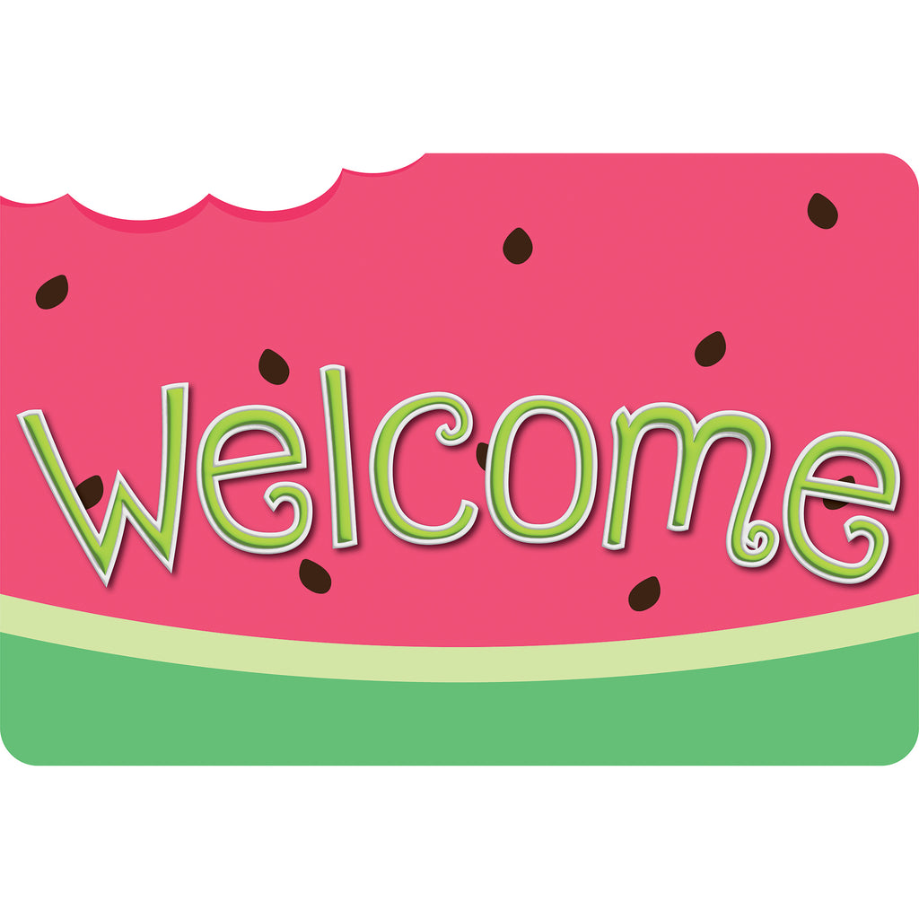 The Original Fun Mat™, Welcome Mat, 15.5" x 23.5", Watermelon Welcome