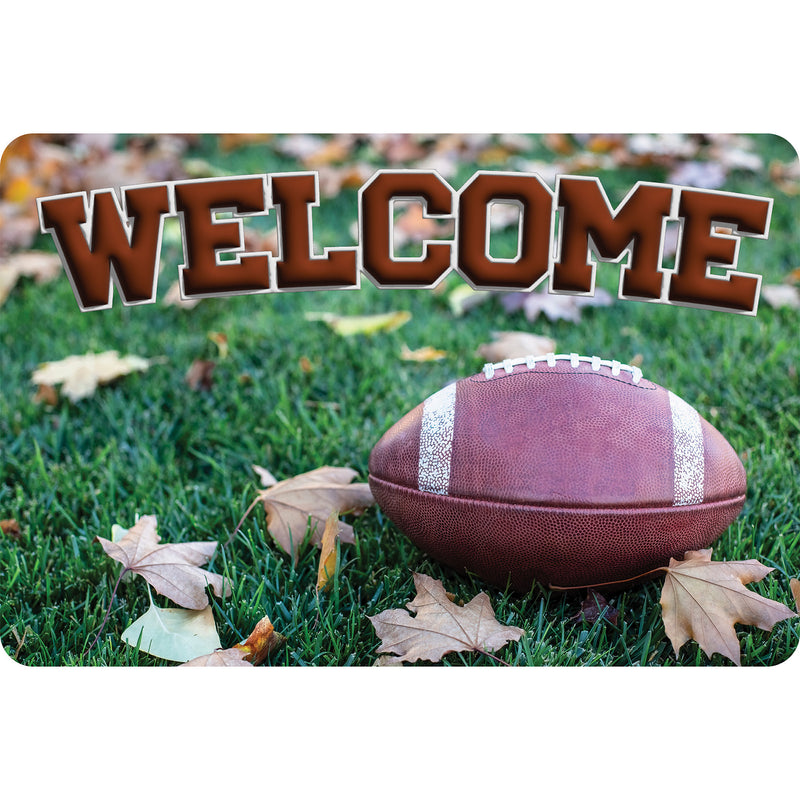 The Original Fun Mat™, Welcome Mat, 15.5" x 23.5", Football Welcome