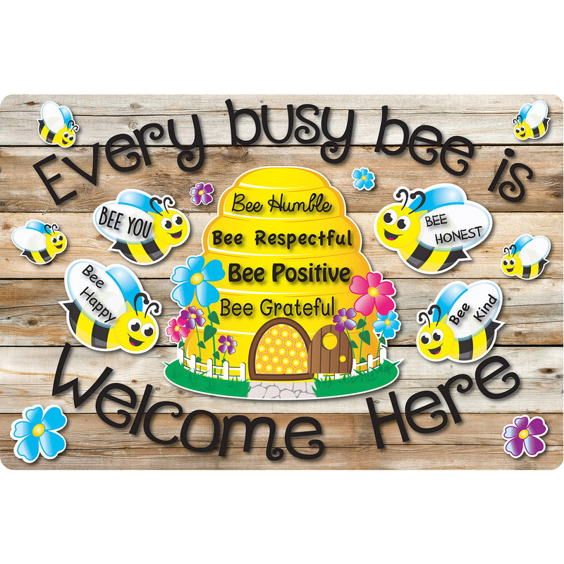 Computer Mouse Pad, 8" x 10", Every Busy Bee is Welcome Here, Pack of 10