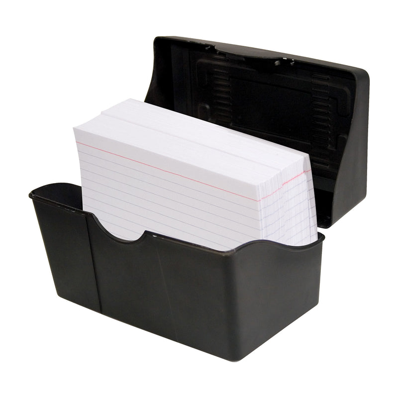 Black Index Card Holder, 5" x 8", Pack of 3