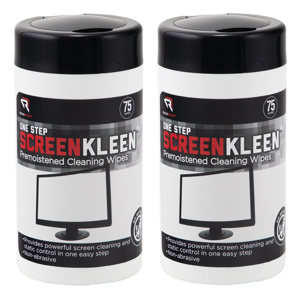 (2 Ea) Cleaning Wipes Screenkleen One Step