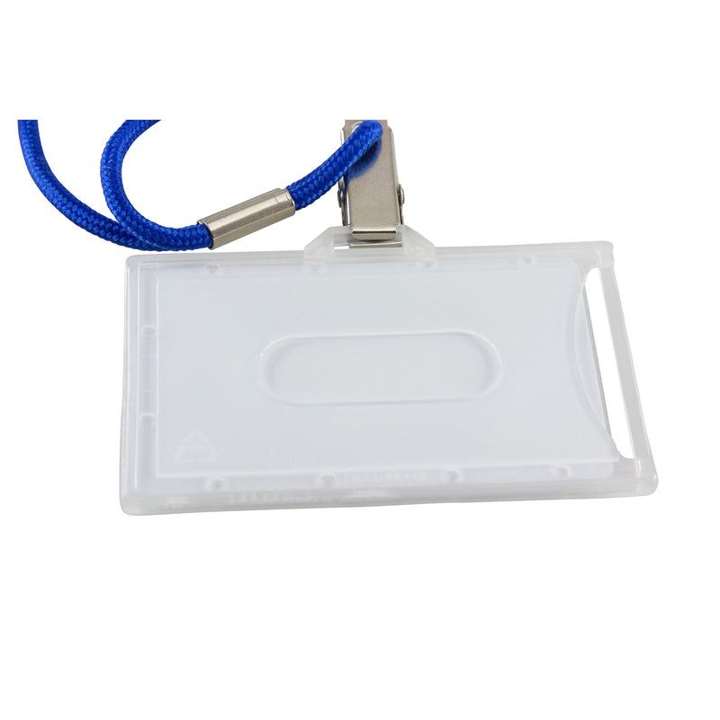 Badge Dispensers, Horizontal, Translucent, Pack of 25