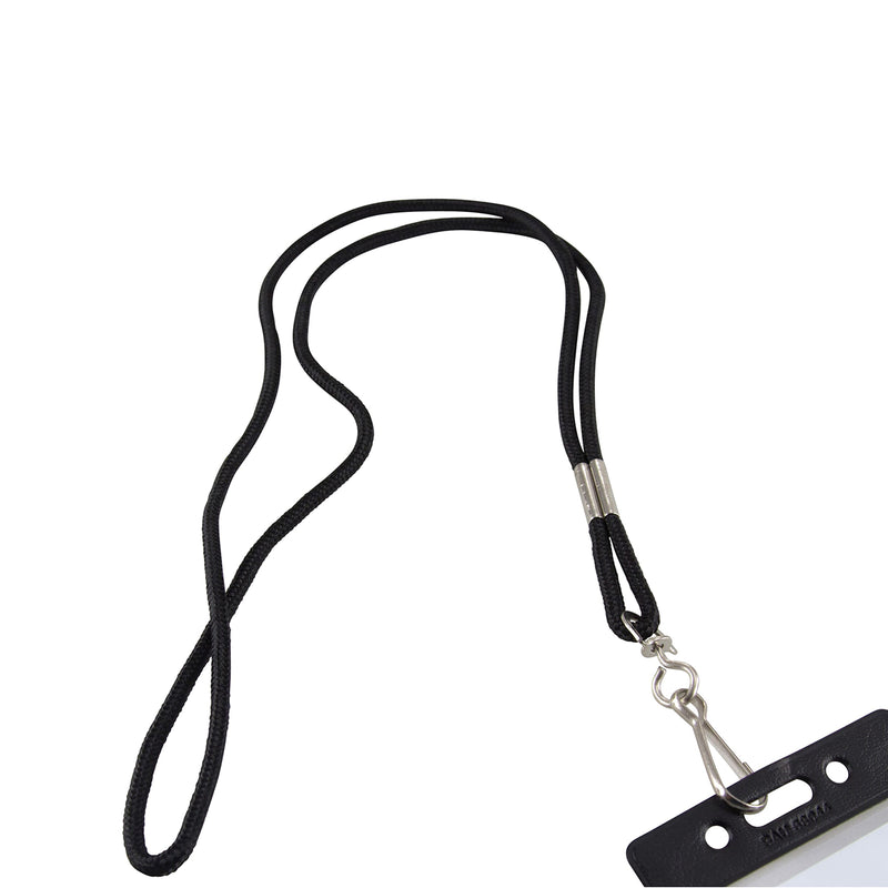 Standard Lanyard, Rope Style, J Hook, Black, 12 Per Pack, 3 Packs