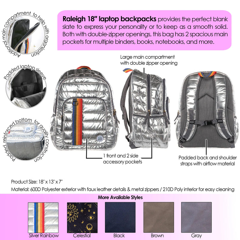 RALEIGH Backpack, 18", Celestial