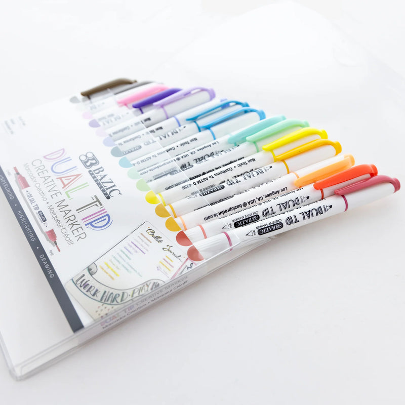 Dual-Tip Creative Markers, 15 Colors
