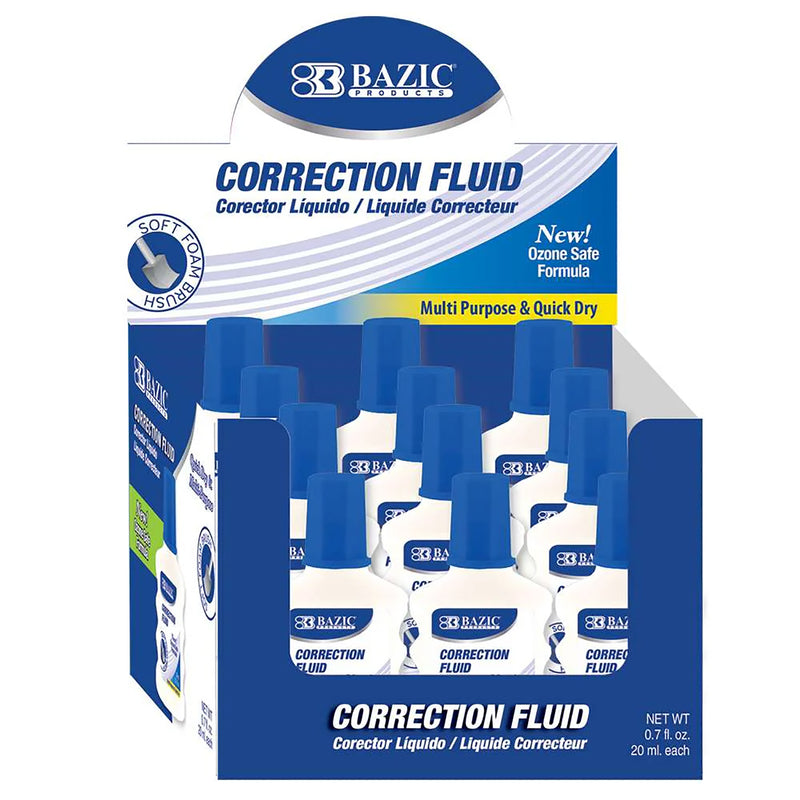 Correction Fluid W/ Foam Brush