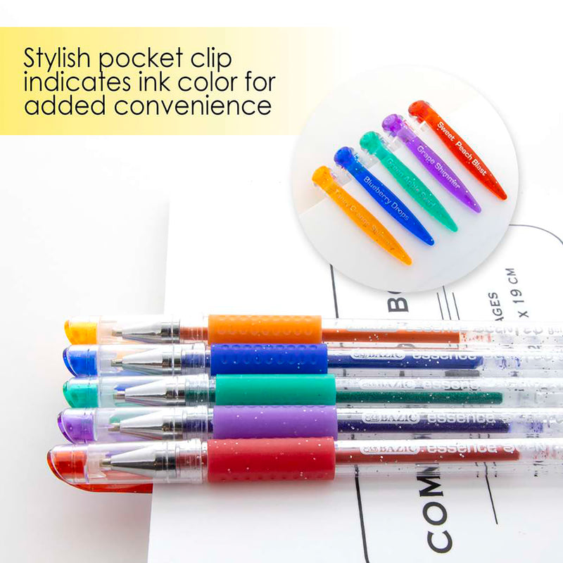 24 Scented Essence Gel Pen W/ Cushion Grip