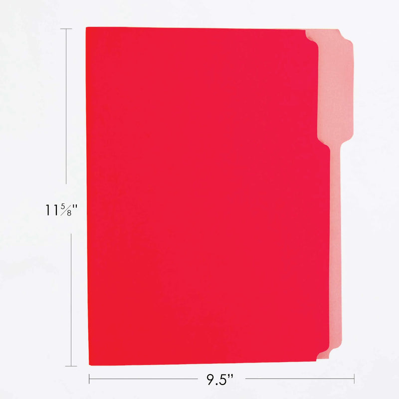 100/bx File Folder Letter Color 1/3 Tab Cut