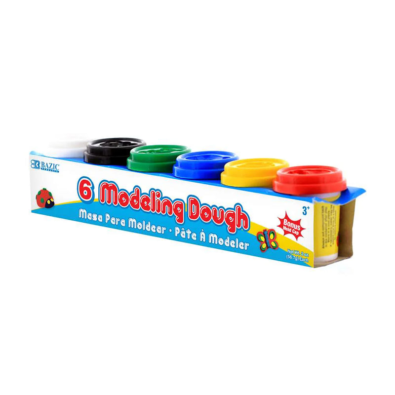 Modeling Dough, 2 oz. Multi Color, 6 Per Pack, 6 Packs