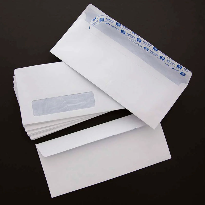 Self-seal Security Envelopes 500ct Single Window No. 10