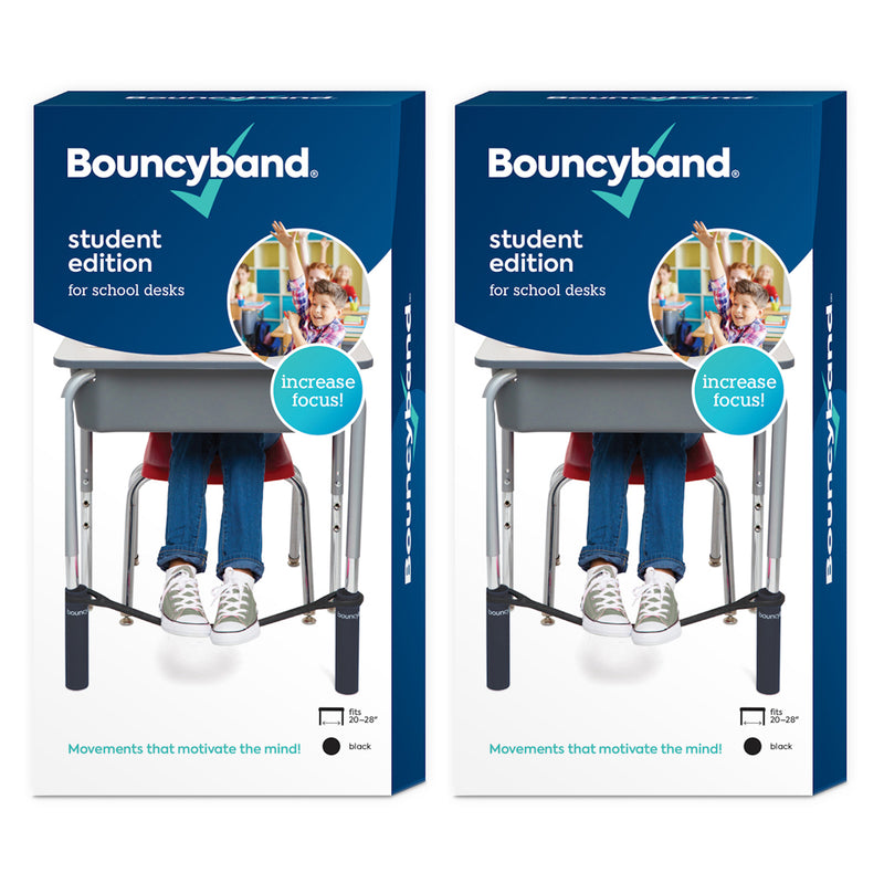 (2 Ea) Bouncy Bands For Desk Black