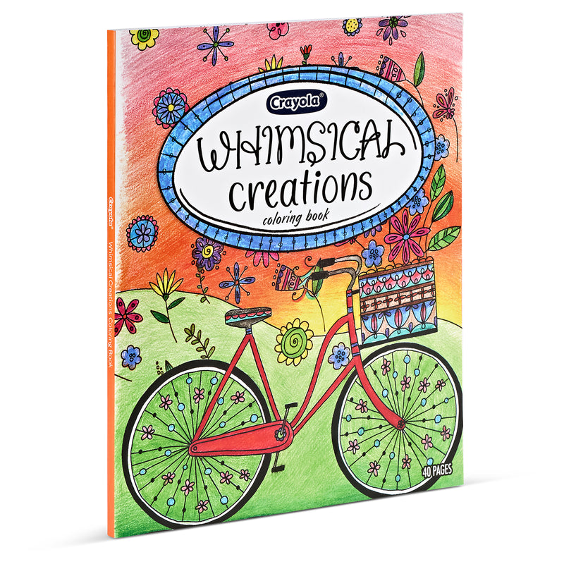 Whimsical Creations Coloring Book for Adults, Adult Coloring Pages, 40 Pages, Pack of 2