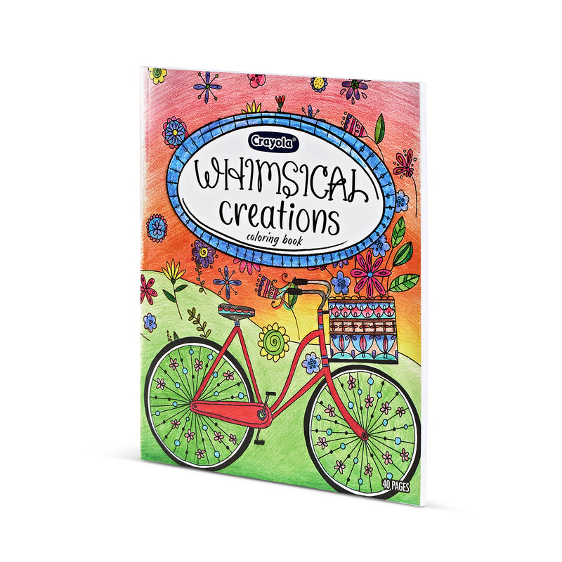 Whimsical Creations Coloring Book for Adults, Adult Coloring Pages, 40 Pages, Pack of 2