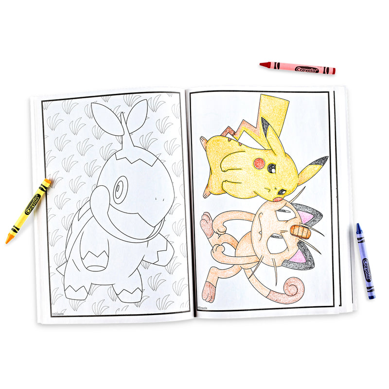 Coloring Book, Pokemon, 96 Pages, Pack of 8