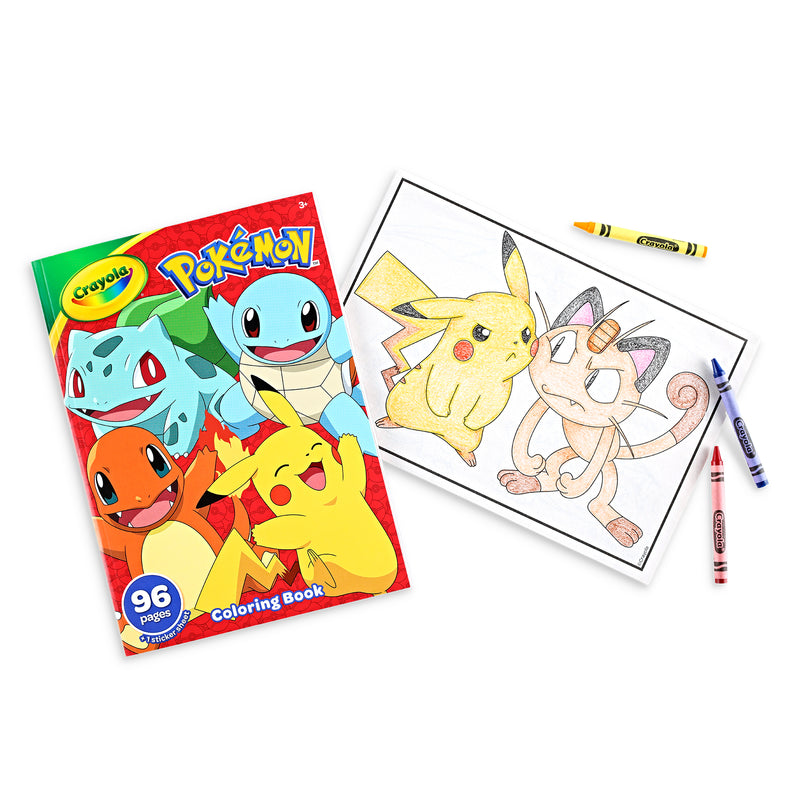 Coloring Book, Pokemon, 96 Pages, Pack of 8